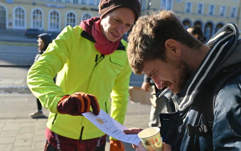 Streetworker im Freien