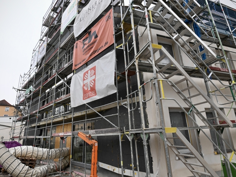 Au&szlig;enaufnahme einer Baustelle