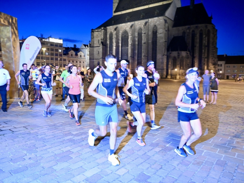 Sportler bei Nacht