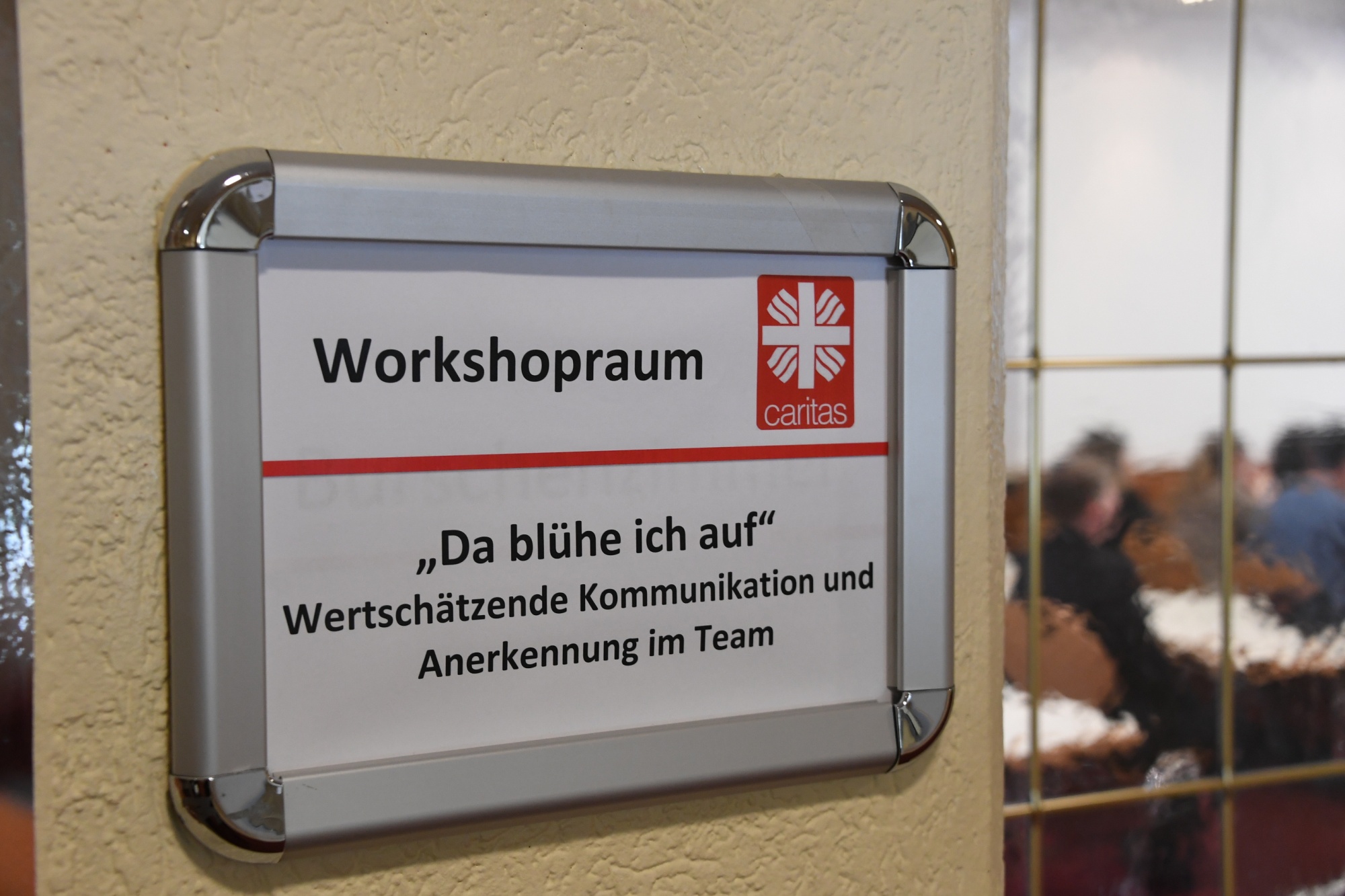 Schild für Workshop