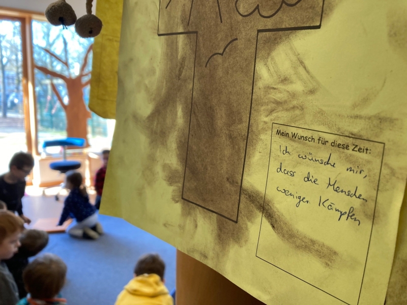 Zeichnung in Gruppenraum