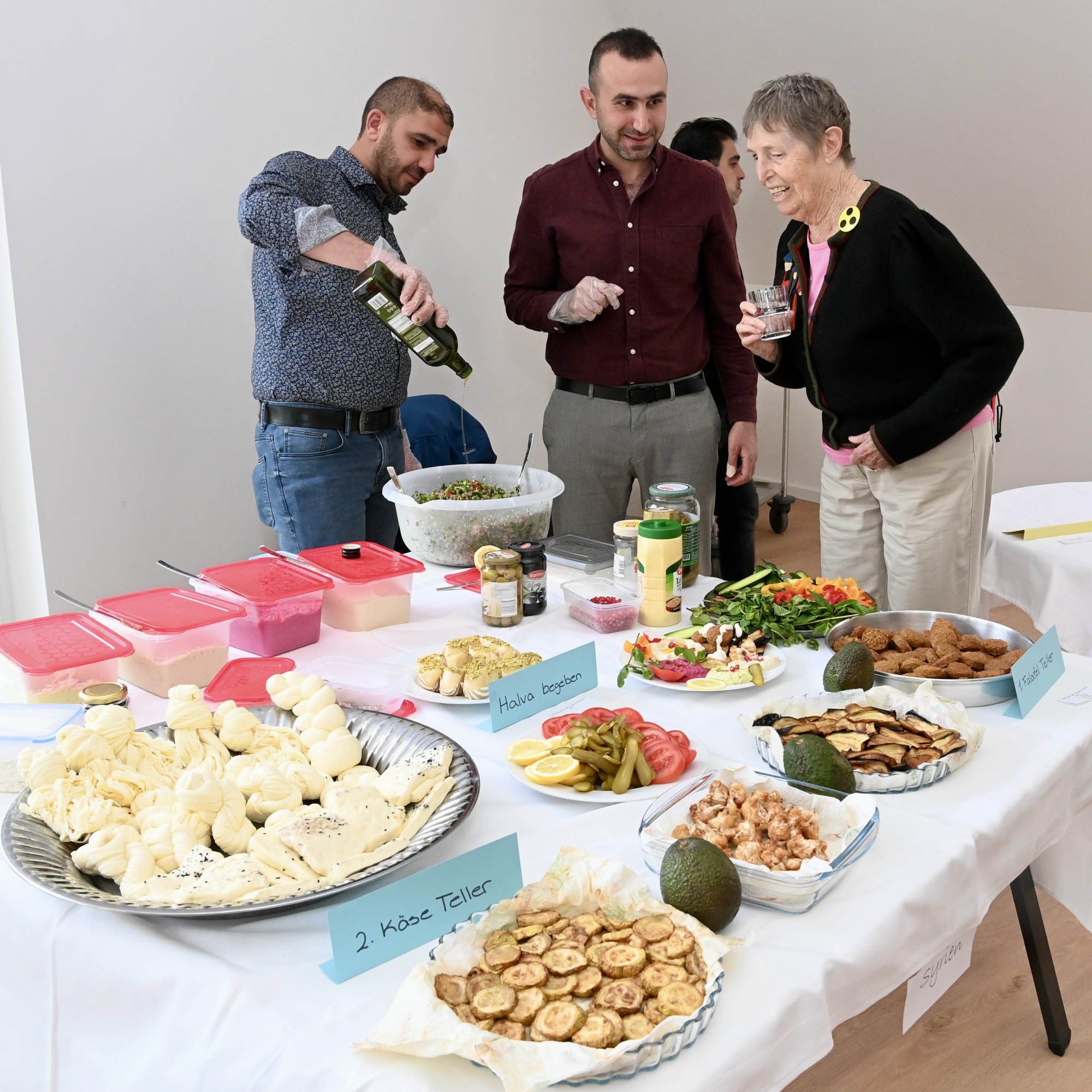 Personen bei Catering