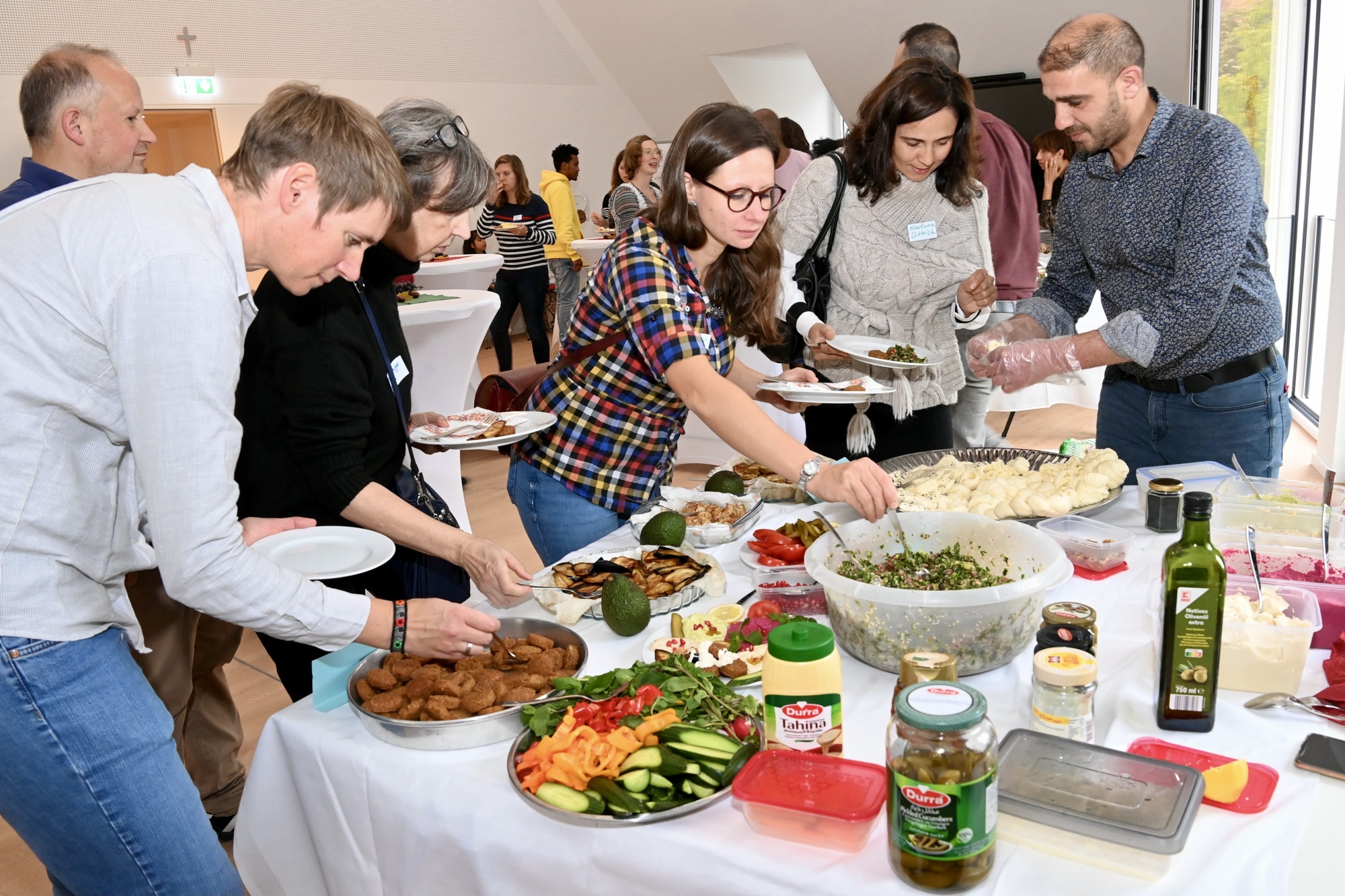 Personen bei Catering
