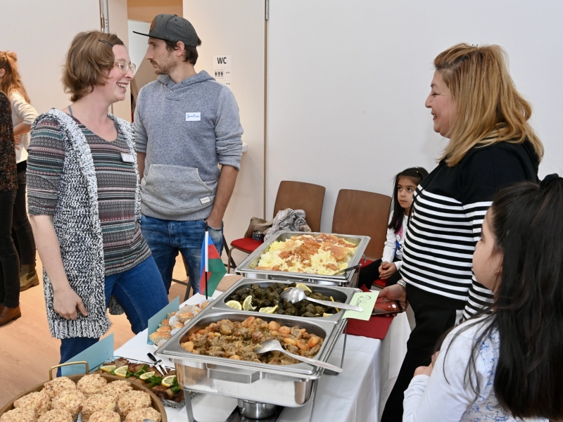 Personen bei Catering