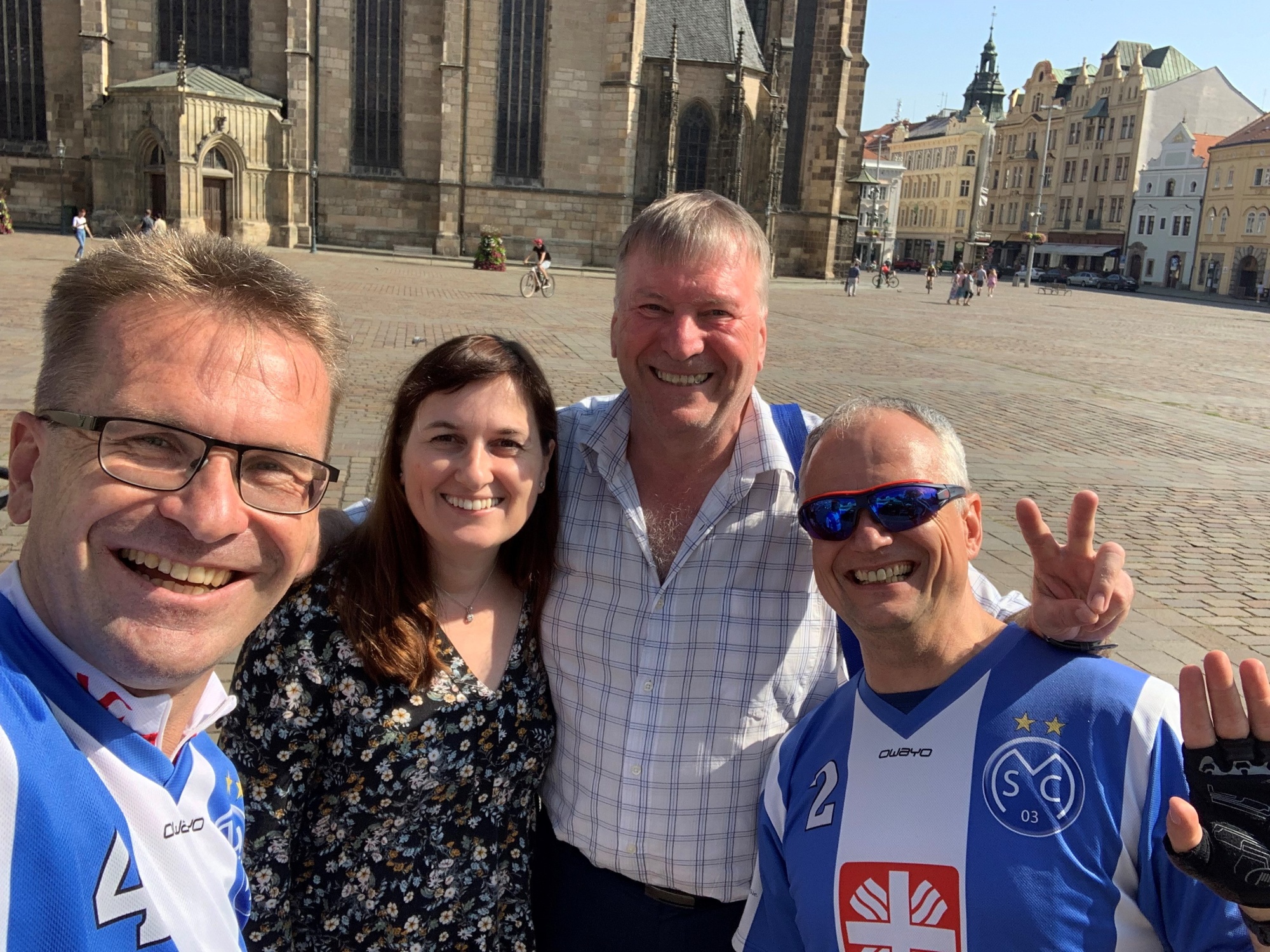 Gruppenfoto von Sportlern