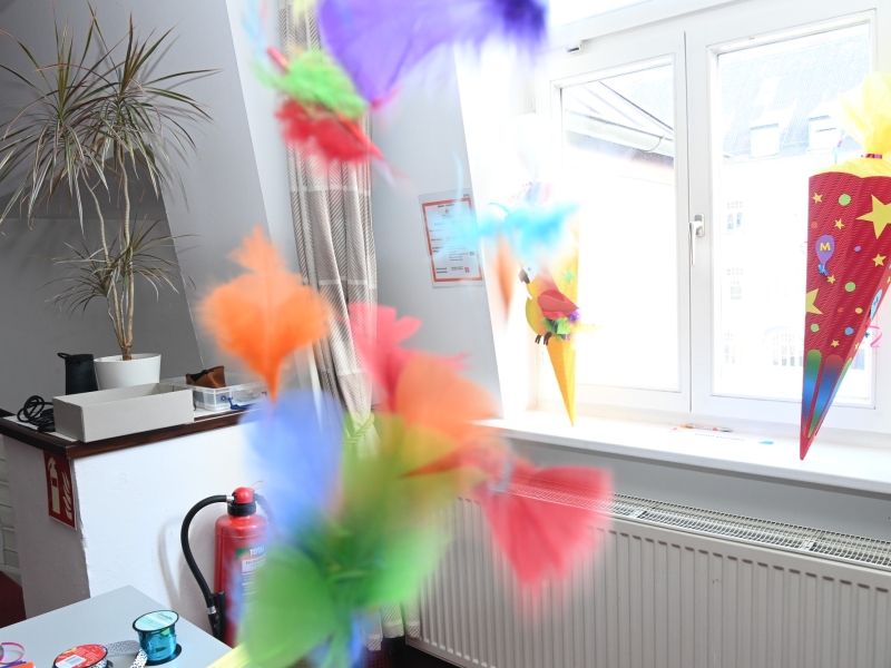 Gebasteltes in einem Raum