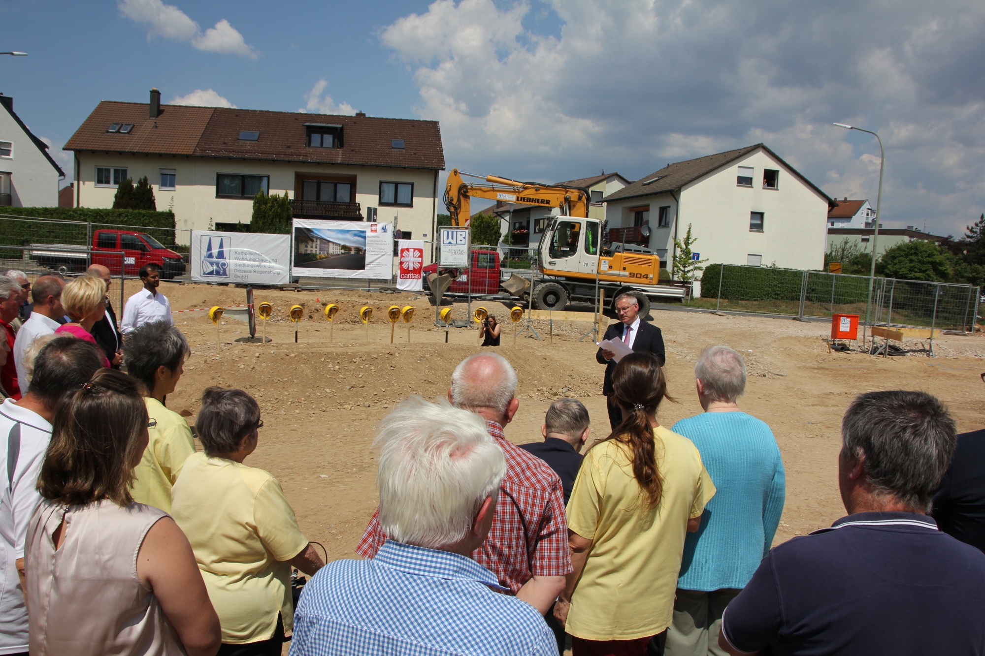 Personen auf Baustelle